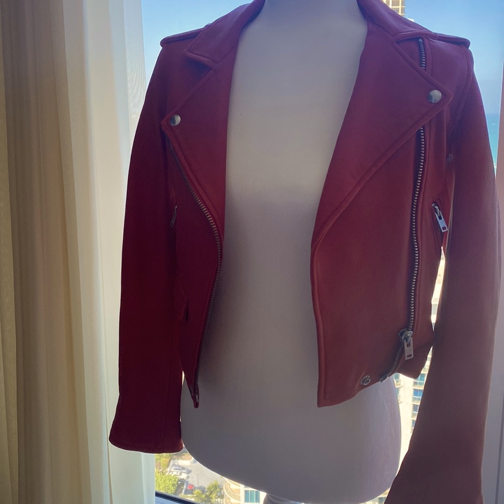 Iro Red Ashville Leather Jacket